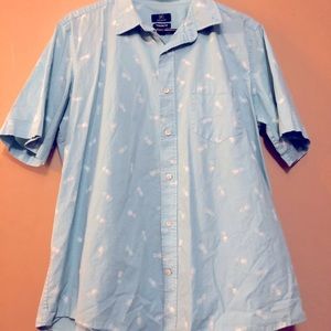 George Blue Pineapple Button Down